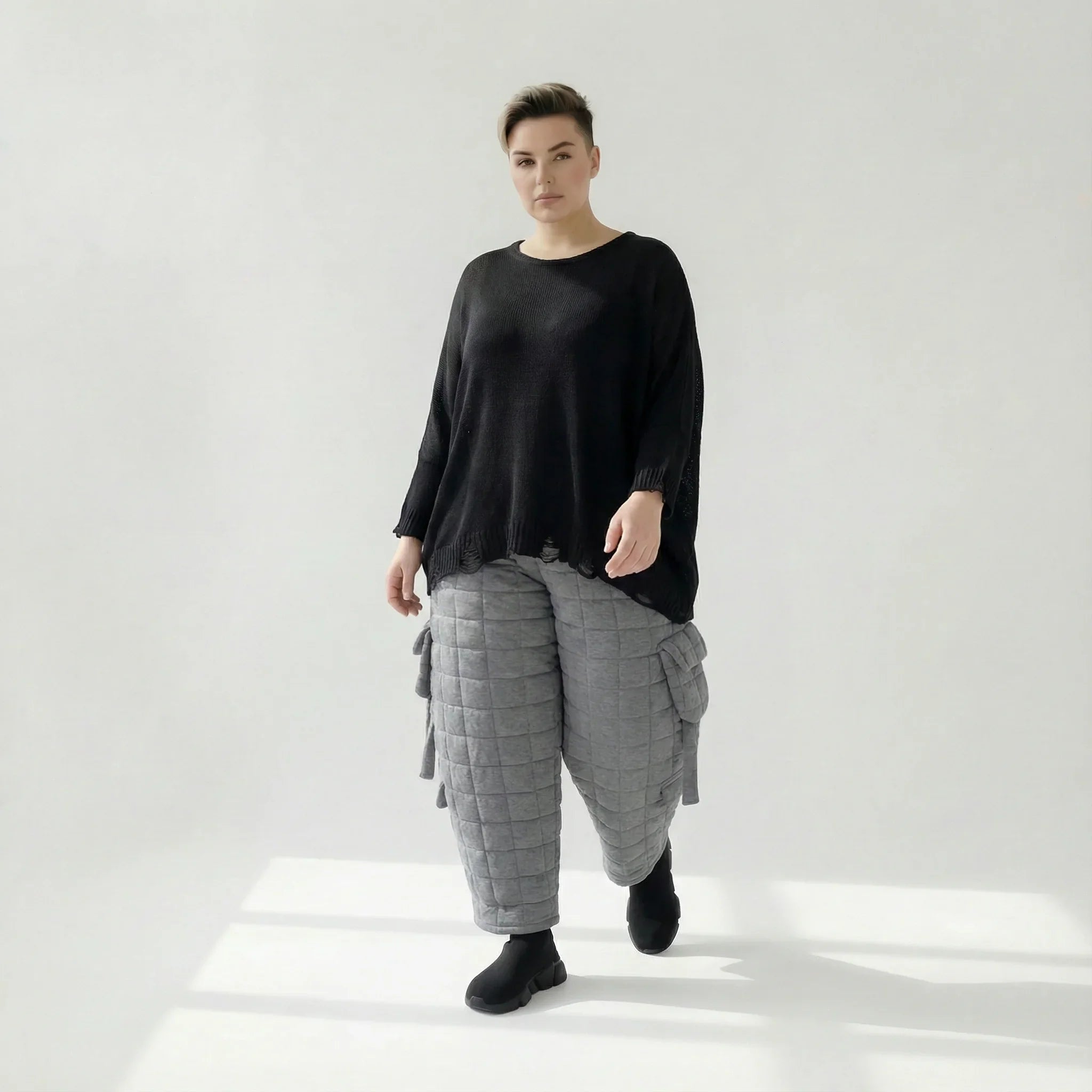 AKH Fashion 7125 Pantalon, Gris