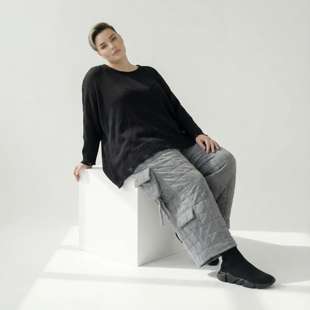 AKH Fashion 7125 Pantalon, Gris