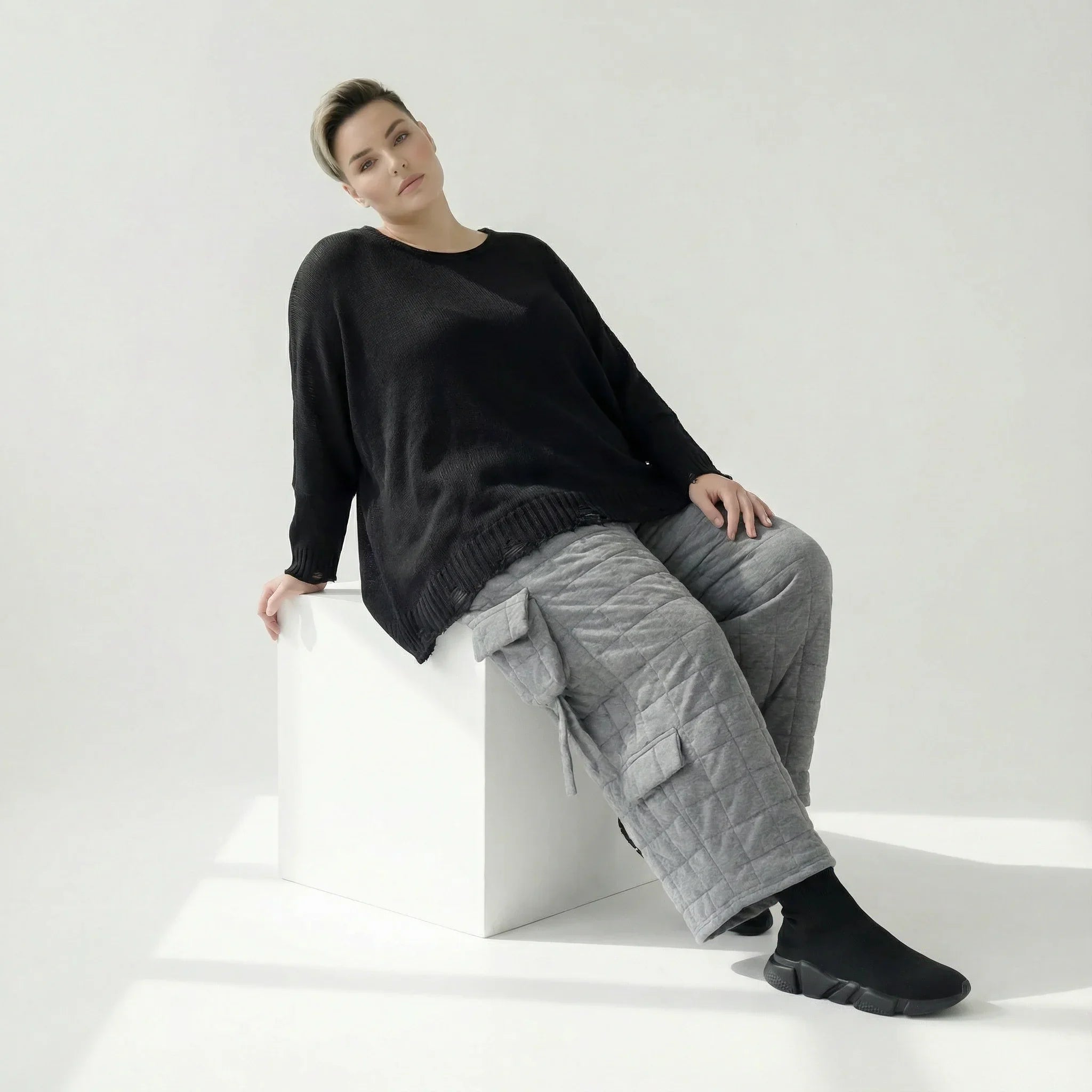 AKH Fashion 7125 Pantalon, Gris