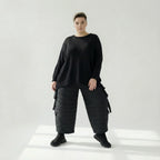 AKH Fashion 7125 Pantalon, Noir