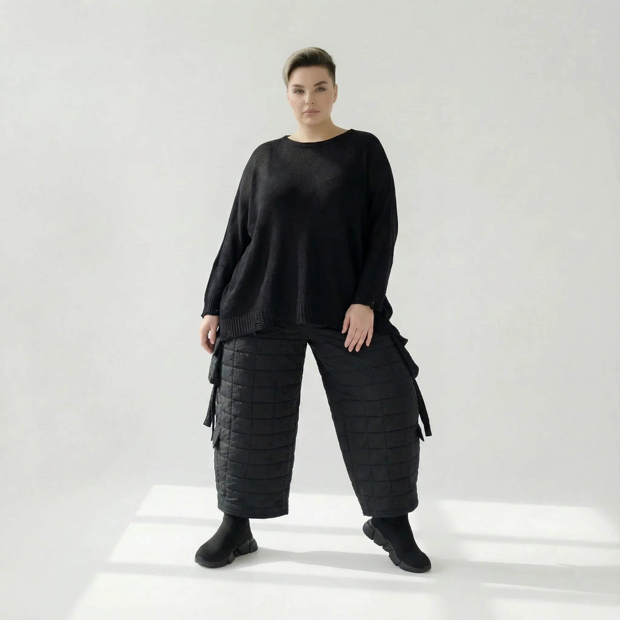 AKH Fashion 7125 Pantalon, Noir