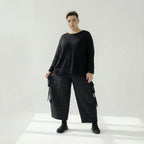AKH Fashion 7125 Pantalon, Noir