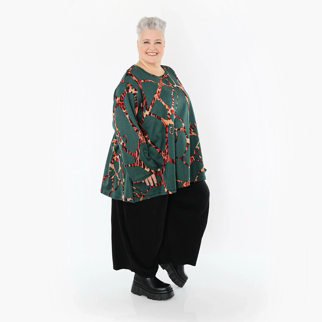 AKH Fashion 593 Big Shirt, vert-multi