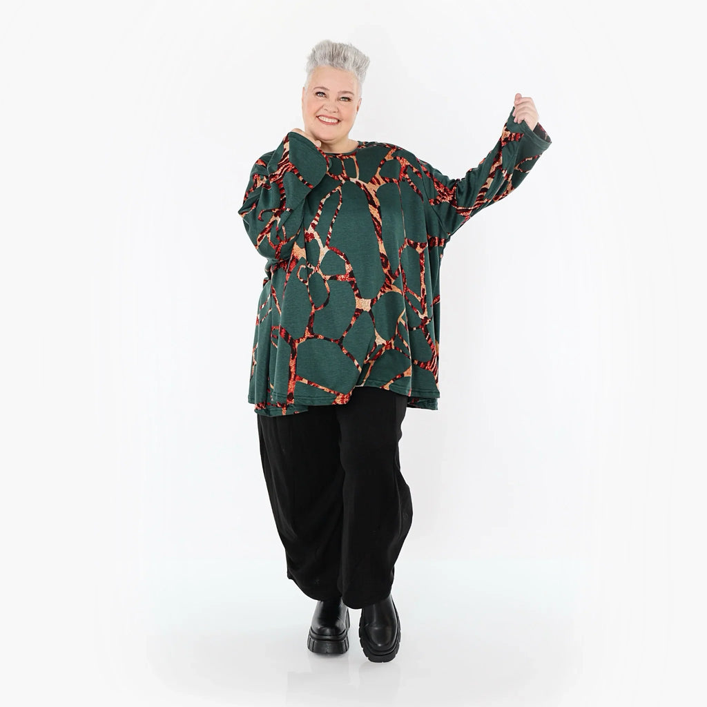 AKH Fashion 593 Big Shirt, vert-multi