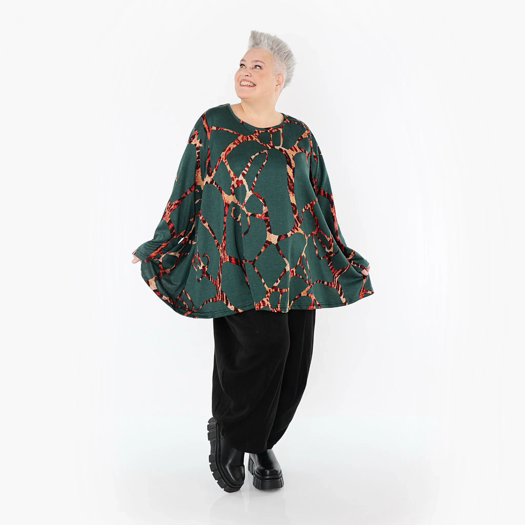AKH Fashion 593 Big Shirt, vert-multi