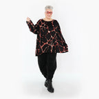 AKH Fashion 593 Big Shirt, Noir-Multi