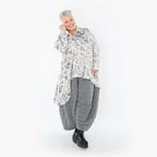 AKH Premium 7149 Chemisier, Blanc-Gris
