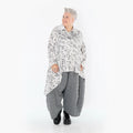 AKH Premium 7149 Chemisier, Blanc-Gris