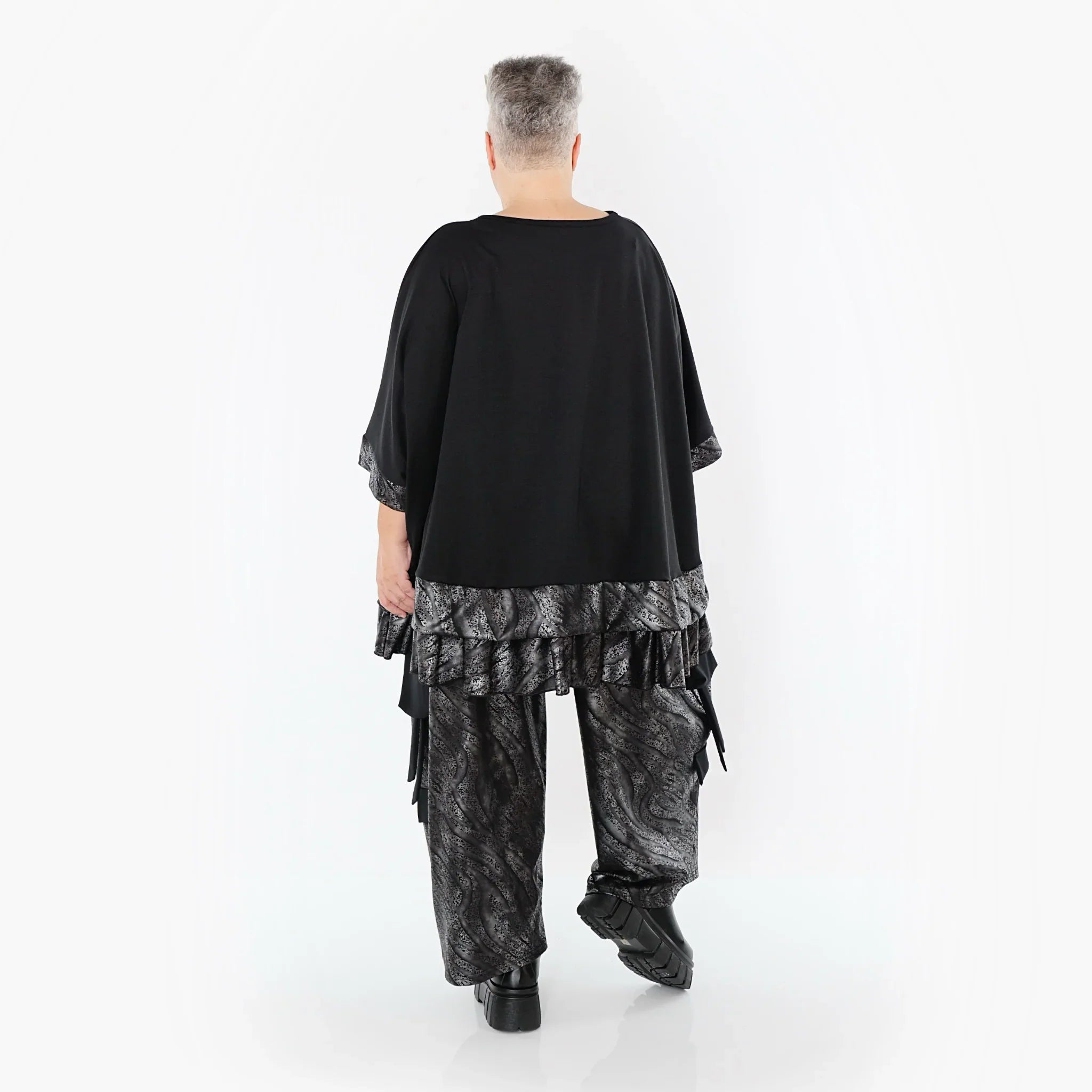 AKH Premium 7125 Pantalon, argent-noir