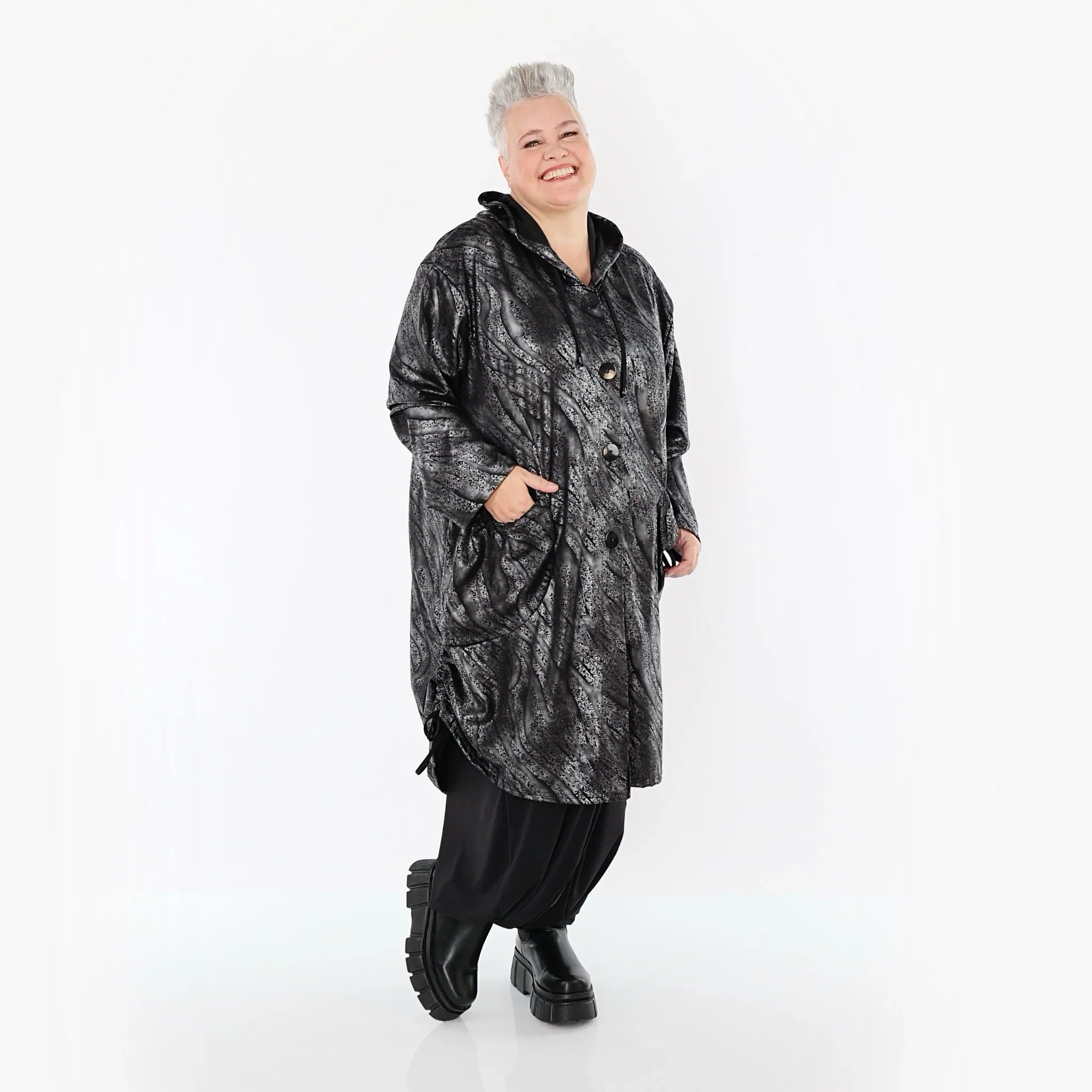AKH Premium 7154 Veste, argent-noir