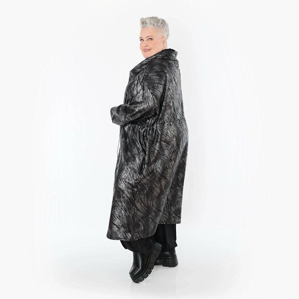 Manteau AKH Premium 7155, Argent-Noir