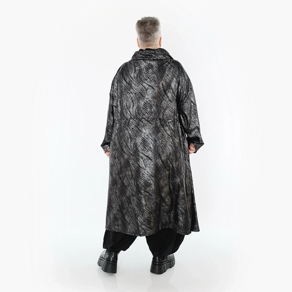 Manteau AKH Premium 7155, Argent-Noir