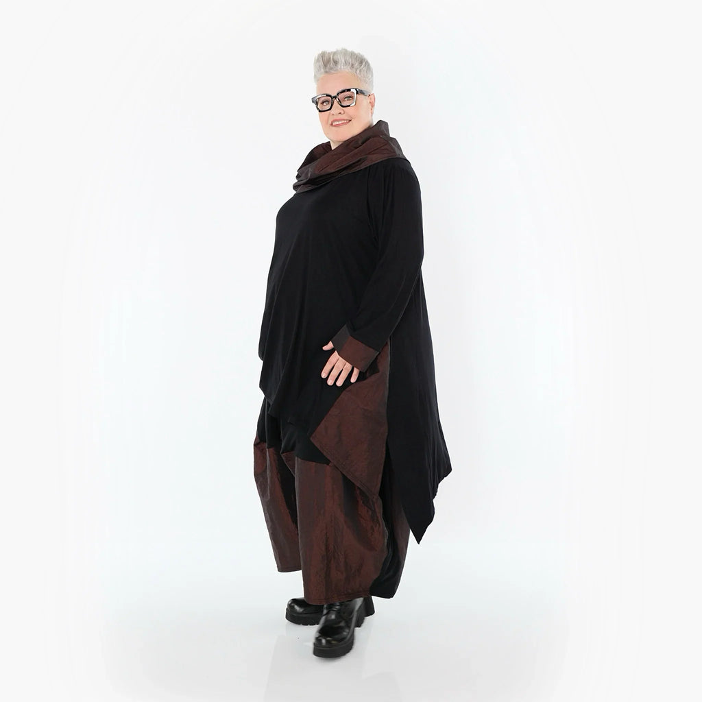 AKH Premium 6883 Pantalon, Noir-Marron