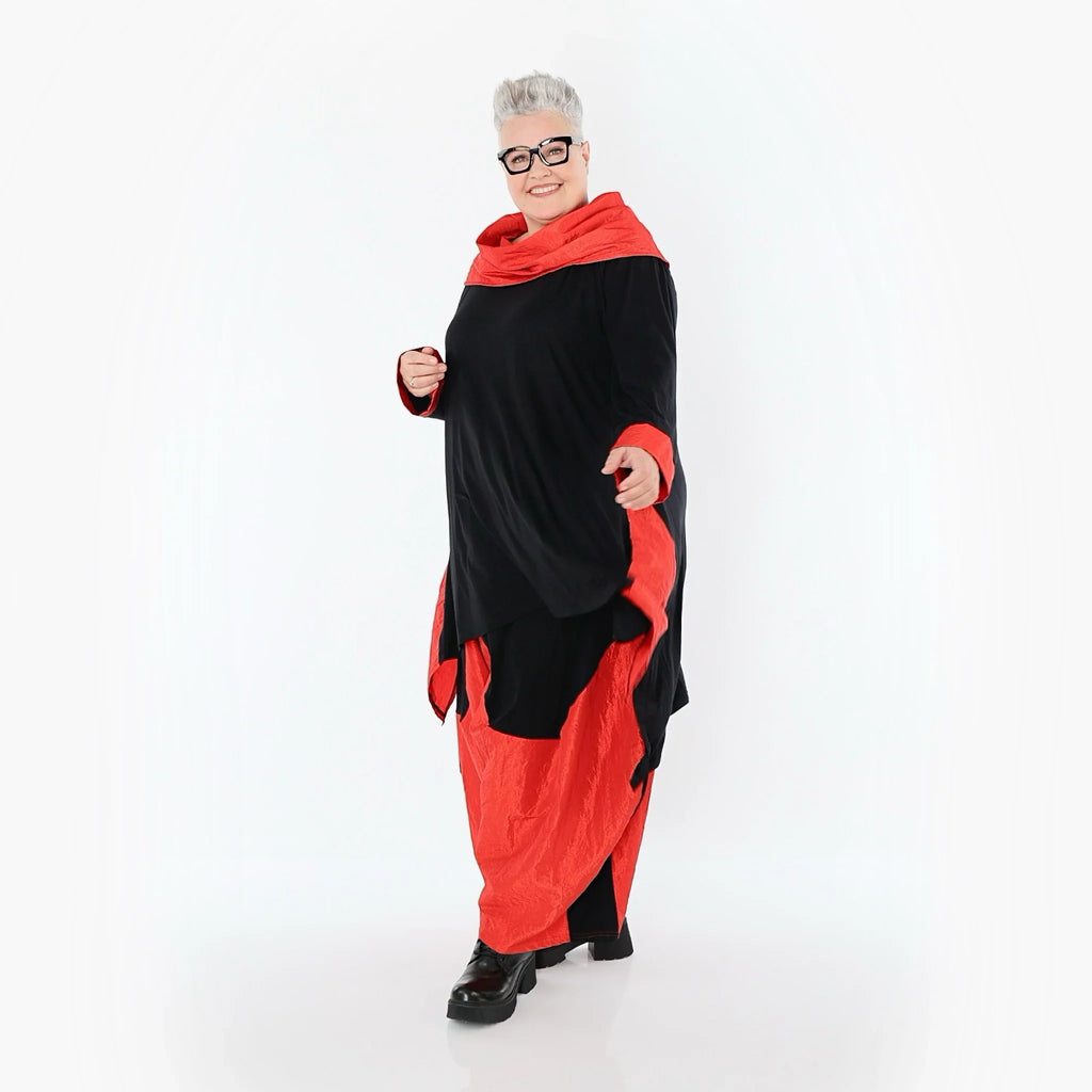 AKH Premium 6883 pantalon, noir-rouge