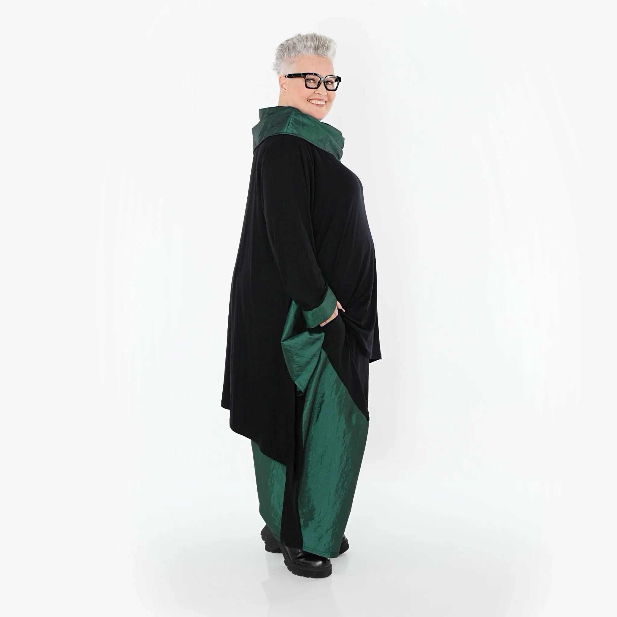 AKH Premium 6883 Pantalon, Noir émeraude