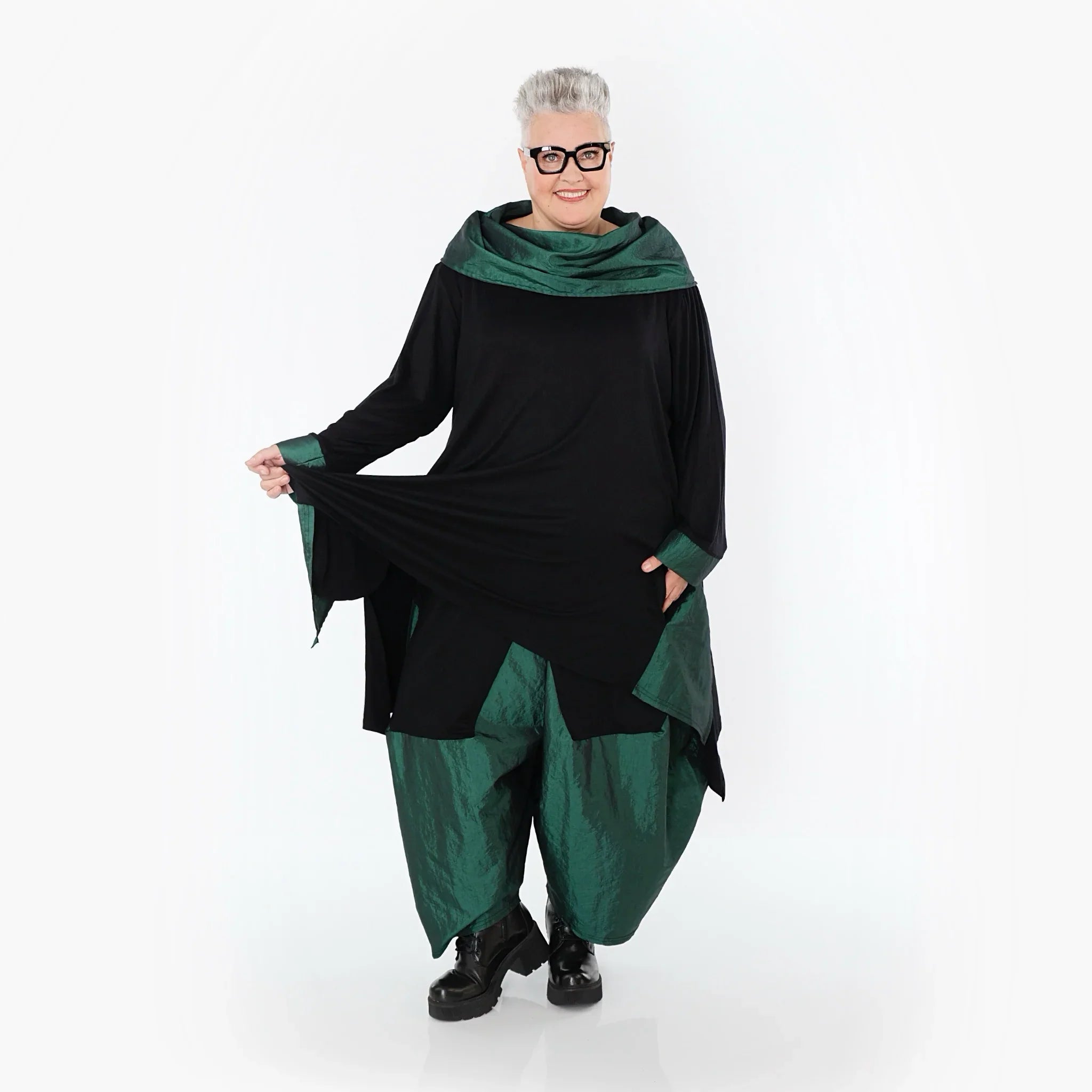 AKH Premium 6883 Pantalon, Noir émeraude