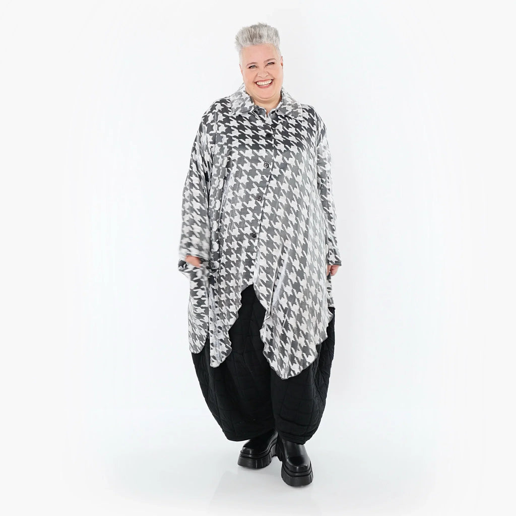 Blouse AKH Premium 7150, blanc-gris