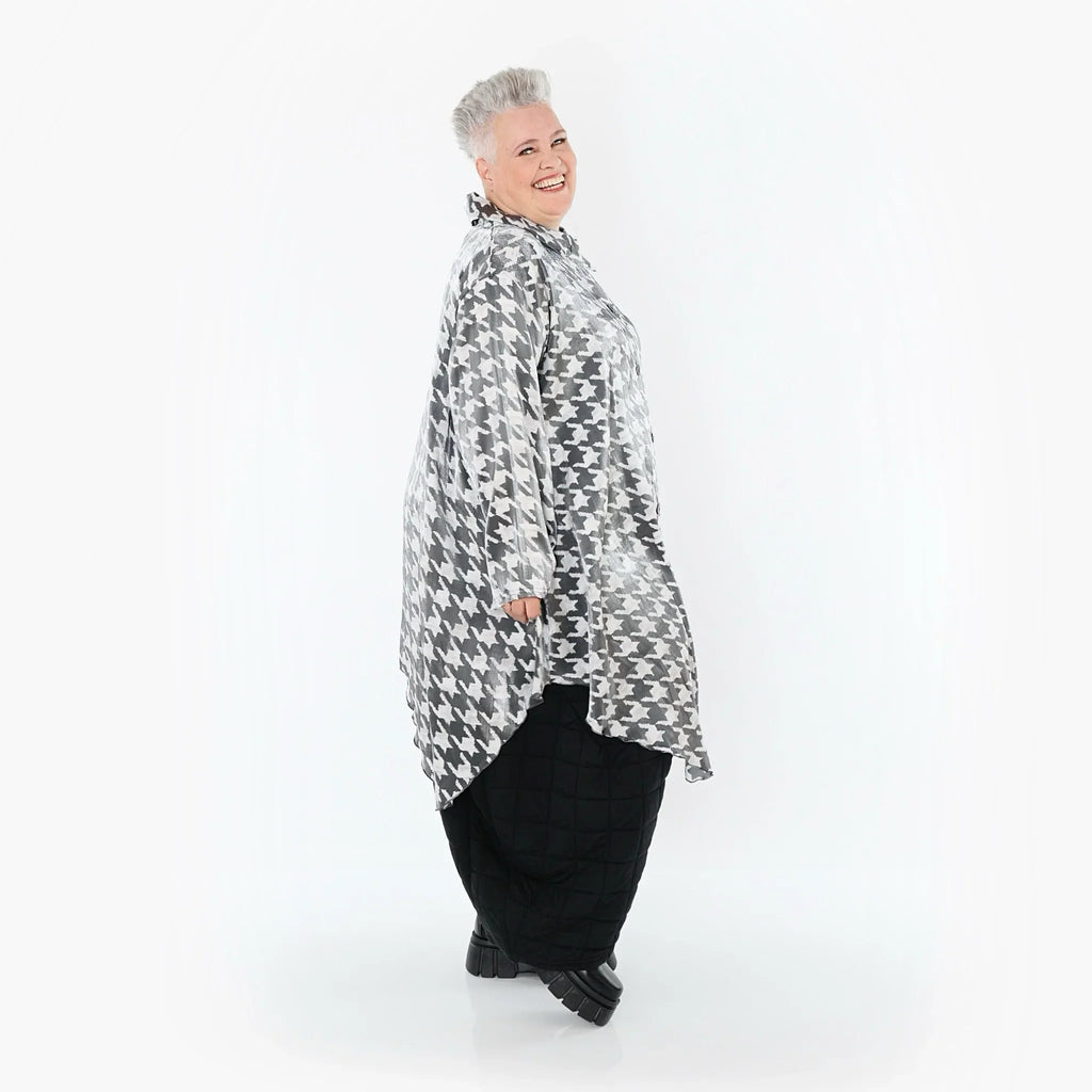 Blouse AKH Premium 7150, blanc-gris