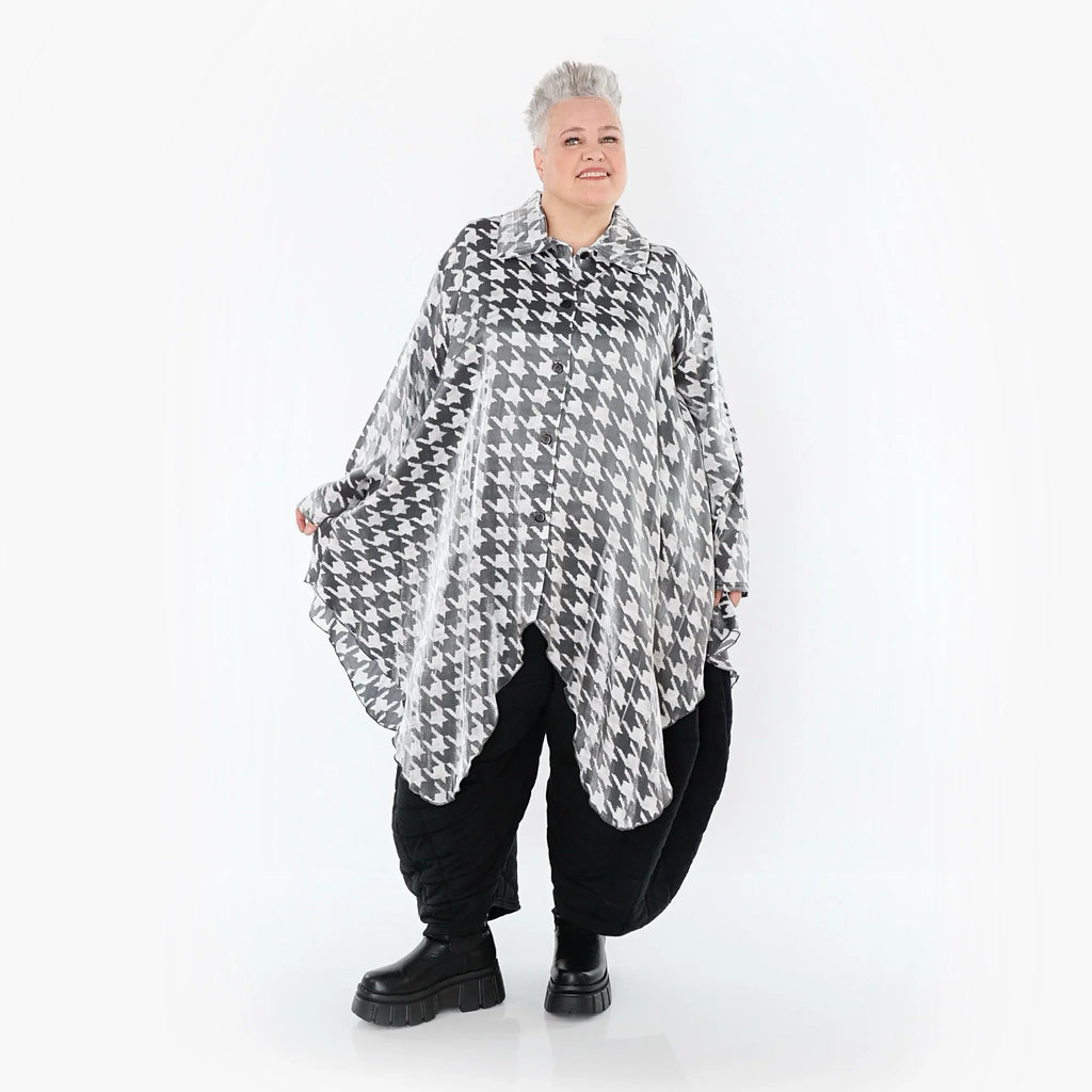 Blouse AKH Premium 7150, blanc-gris