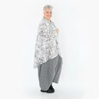 AKH Premium 7149 Chemisier, Blanc-Gris