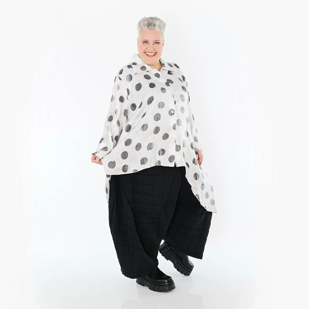AKH Premium 7149 Chemisier, Blanc-Gris