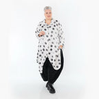 Blouse AKH Premium 7150, blanc-gris