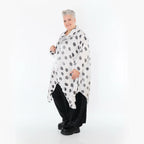 Blouse AKH Premium 7150, blanc-gris