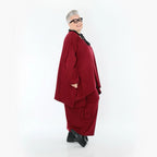 AKH Fashion 6809 Tunique ample, Rouge bordeaux