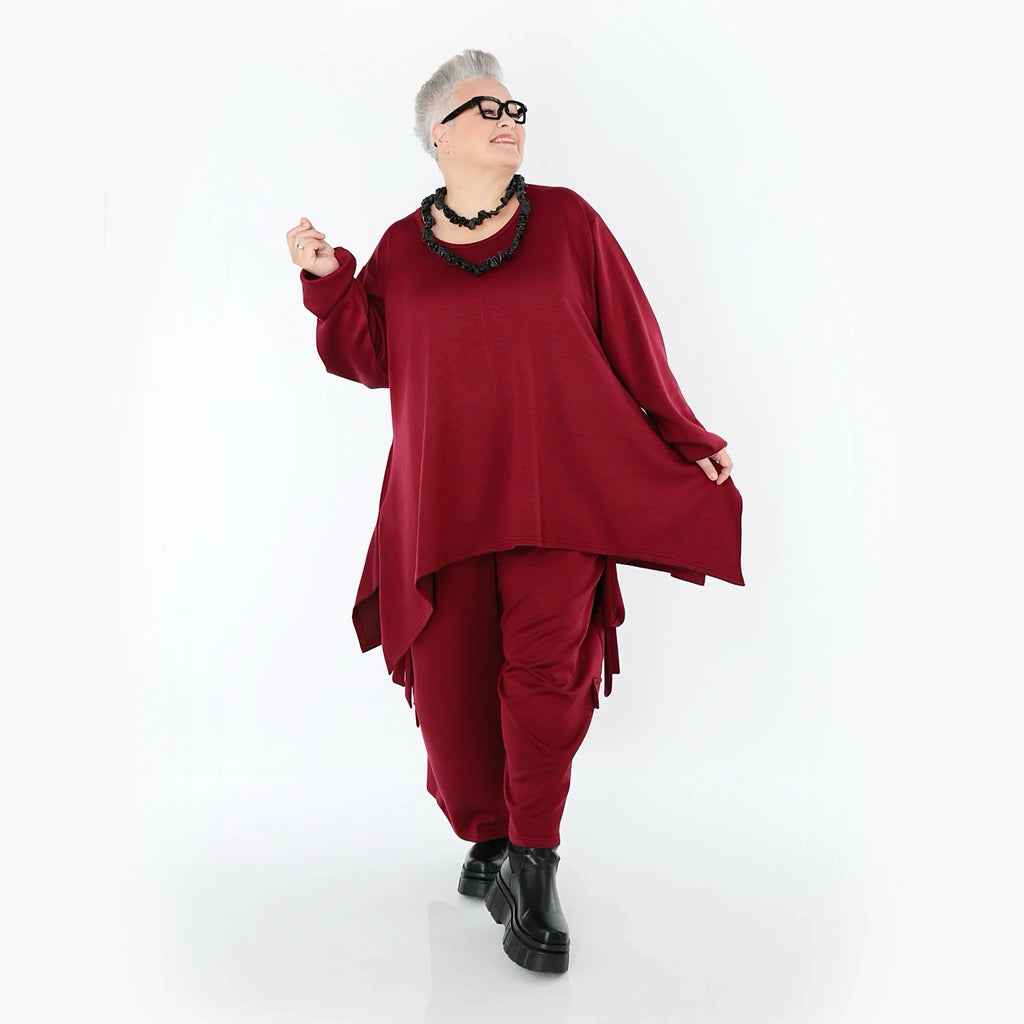 AKH Fashion 7125 Pantalon, rouge bordeaux