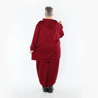 AKH Fashion 8067 Pantalon, Rouge bordeaux