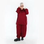 AKH Fashion 6988 Grand T-shirt, rouge vin