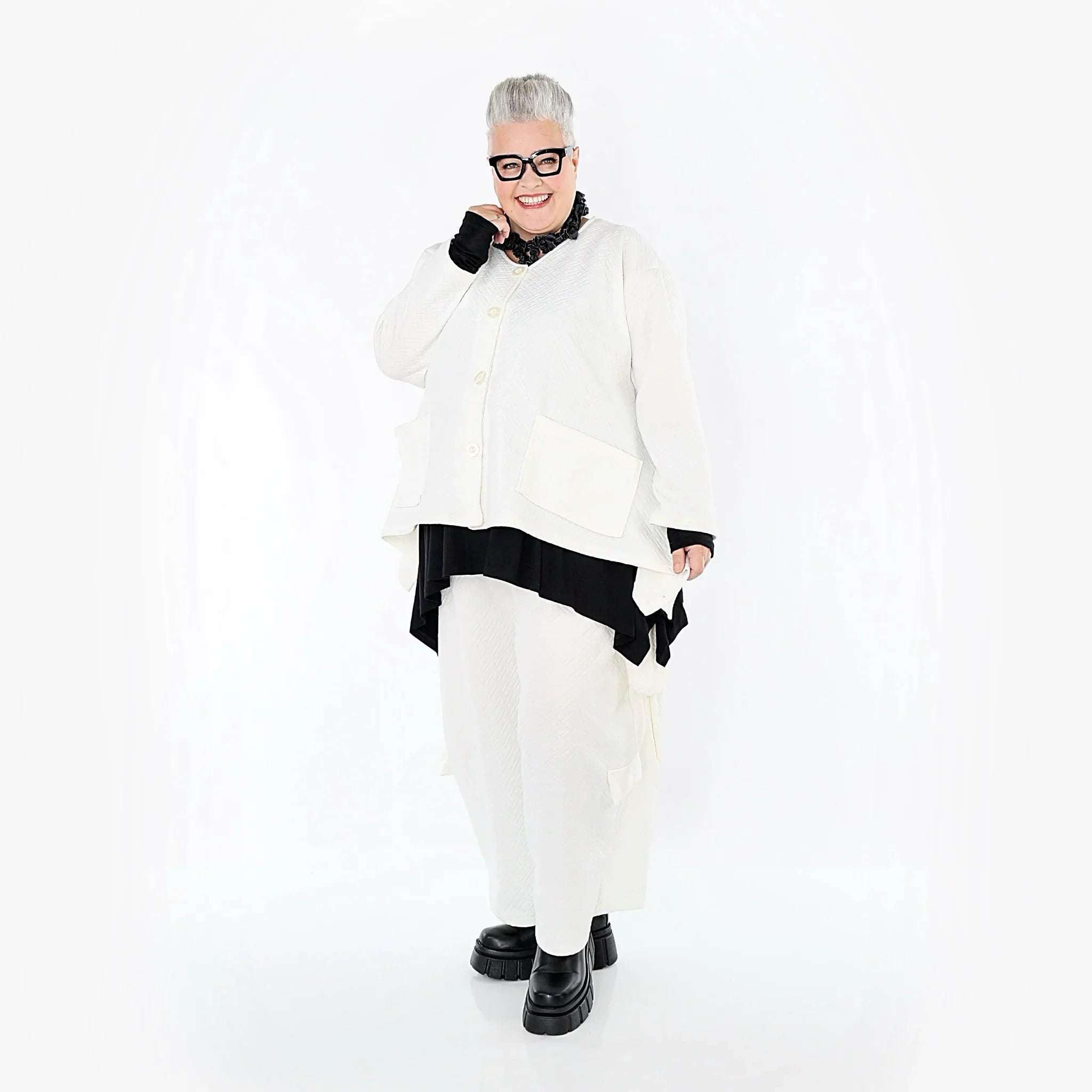 AKH Fashion 118 Veste, Blanc