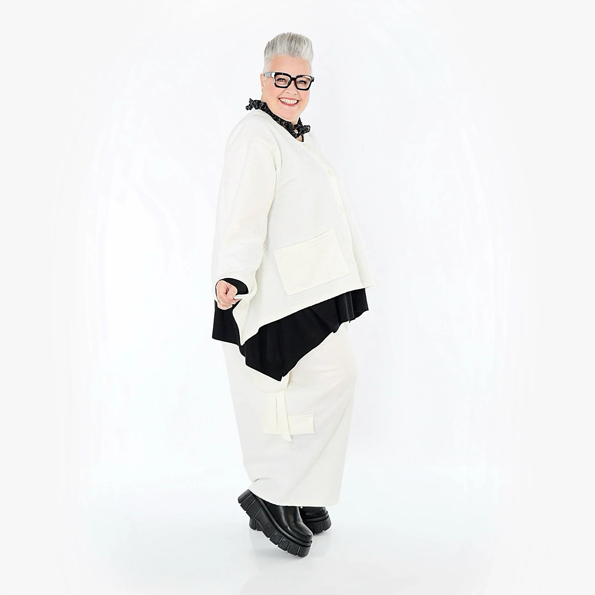 AKH Fashion 7125 Pantalon, blanc
