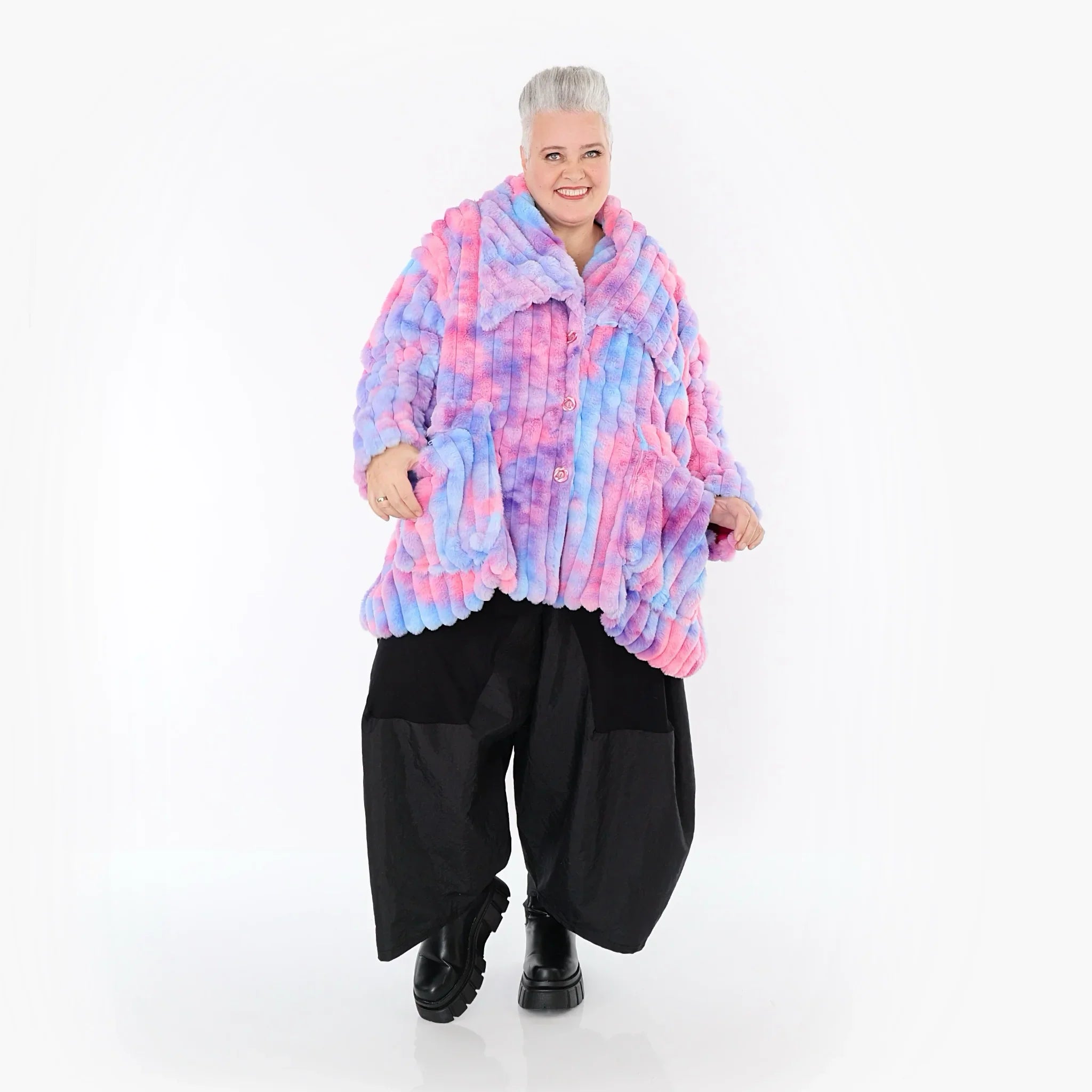 AKH Fashion 6749 Veste, Multicolore