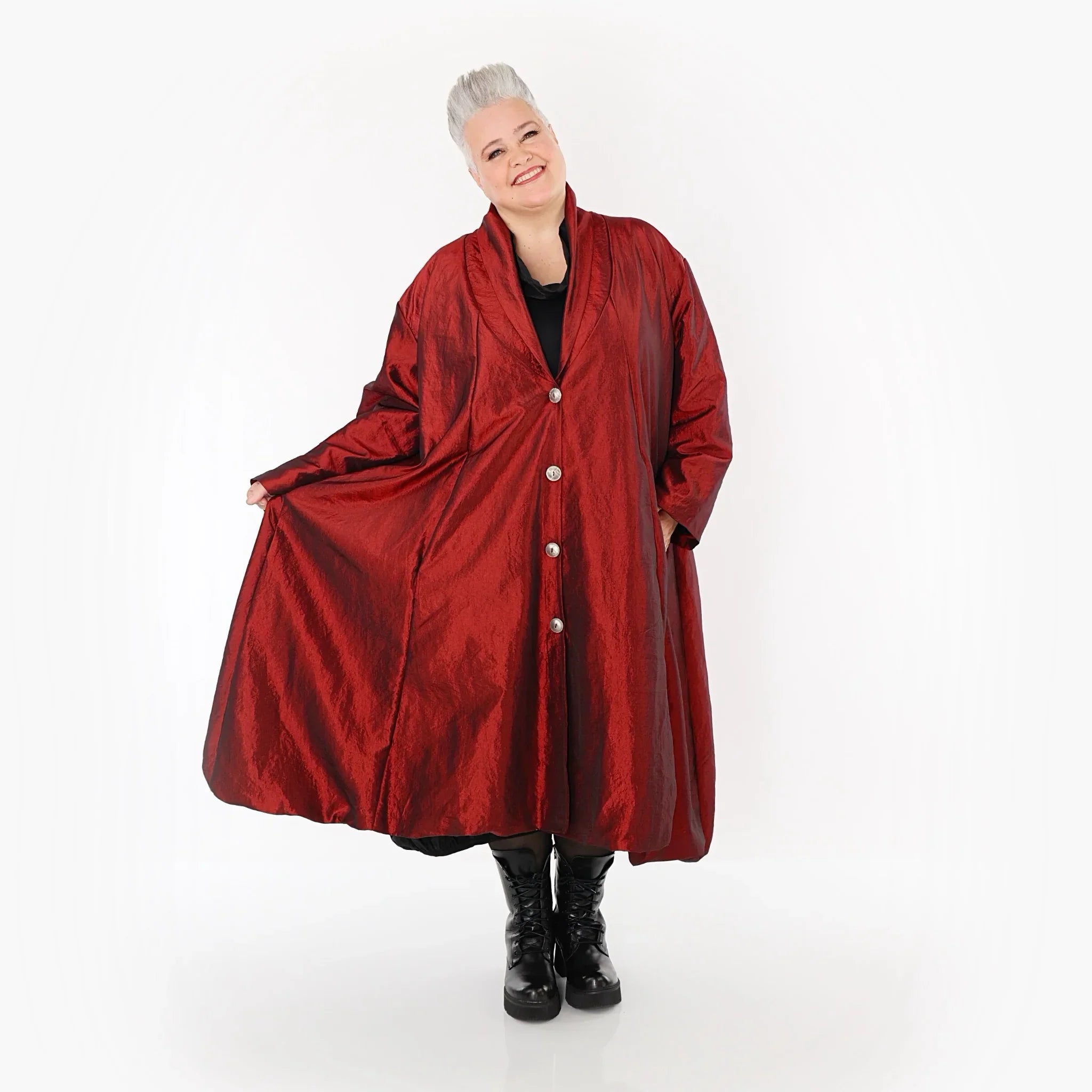 AKH Premium 6167 Manteau, Rouge foncé