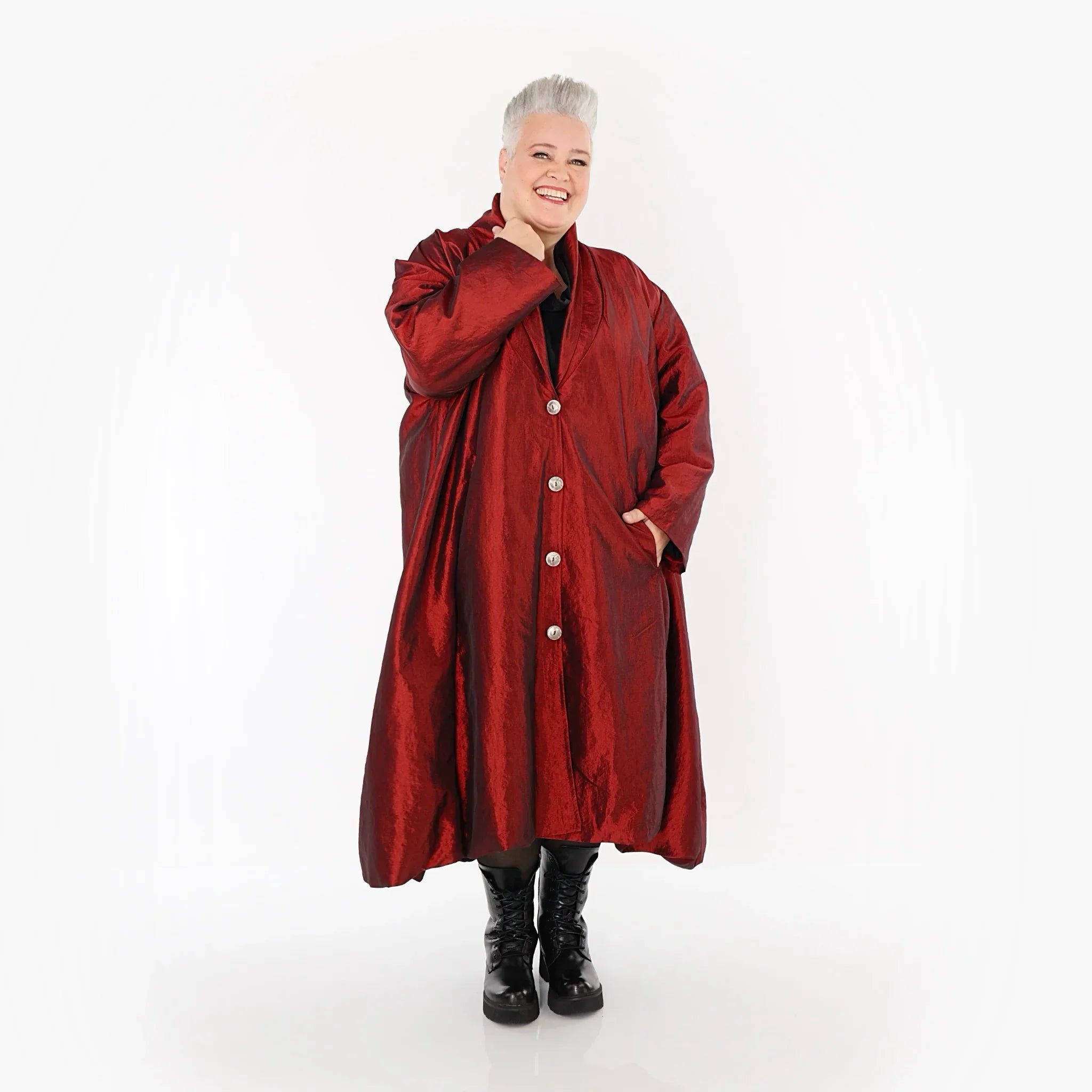 AKH Premium 6167 Manteau, Rouge foncé
