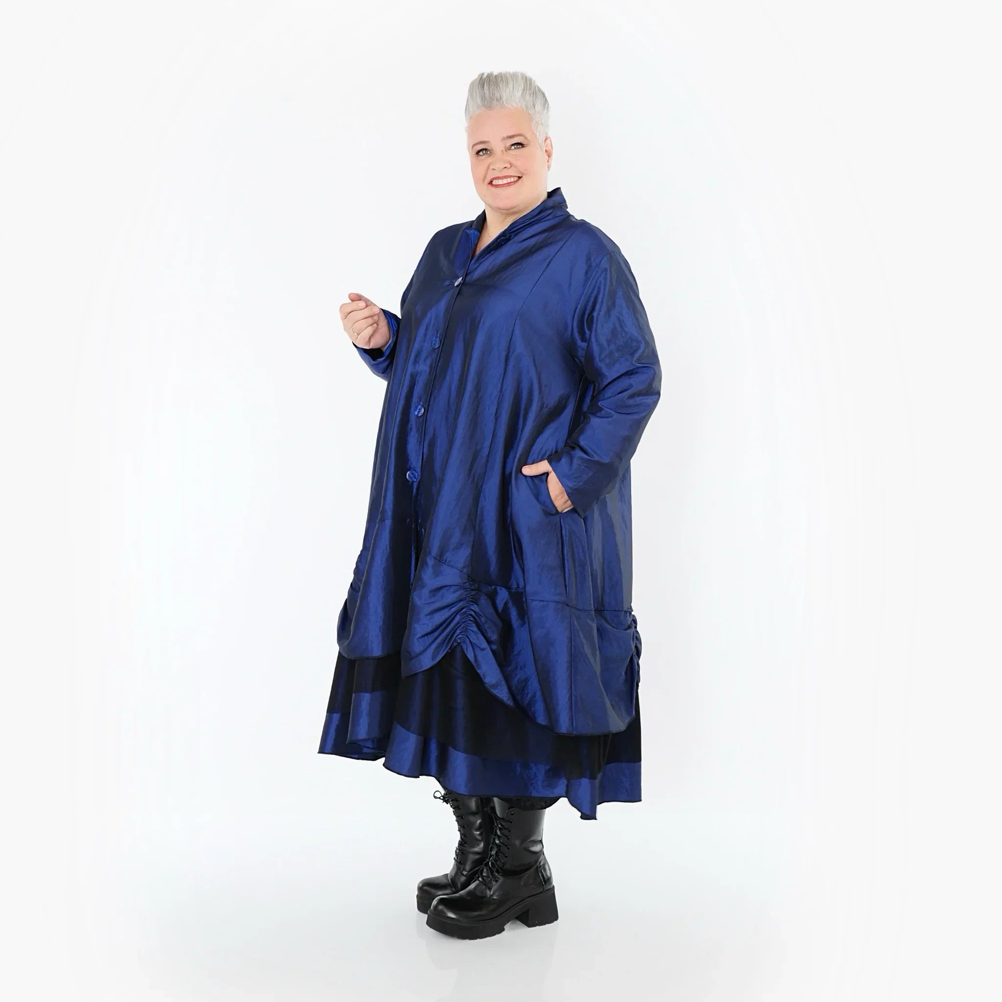 AKH Premium 6959 Manteau, Bleu roi