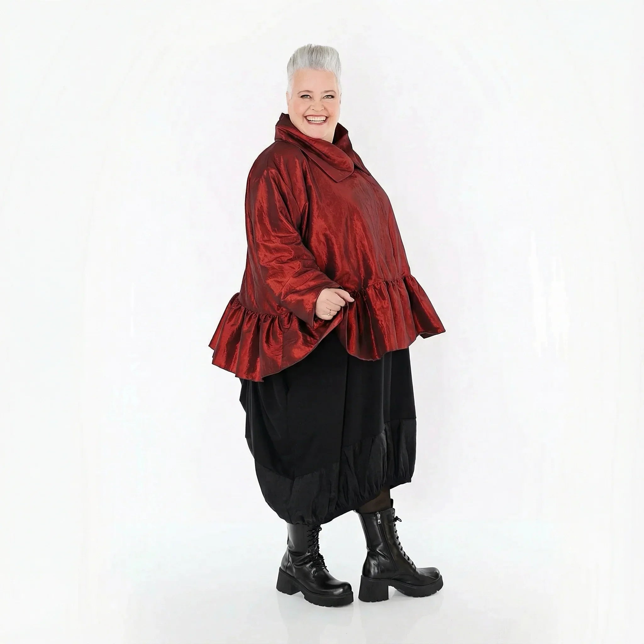 AKH Premium 7166 Veste, Rouge foncé