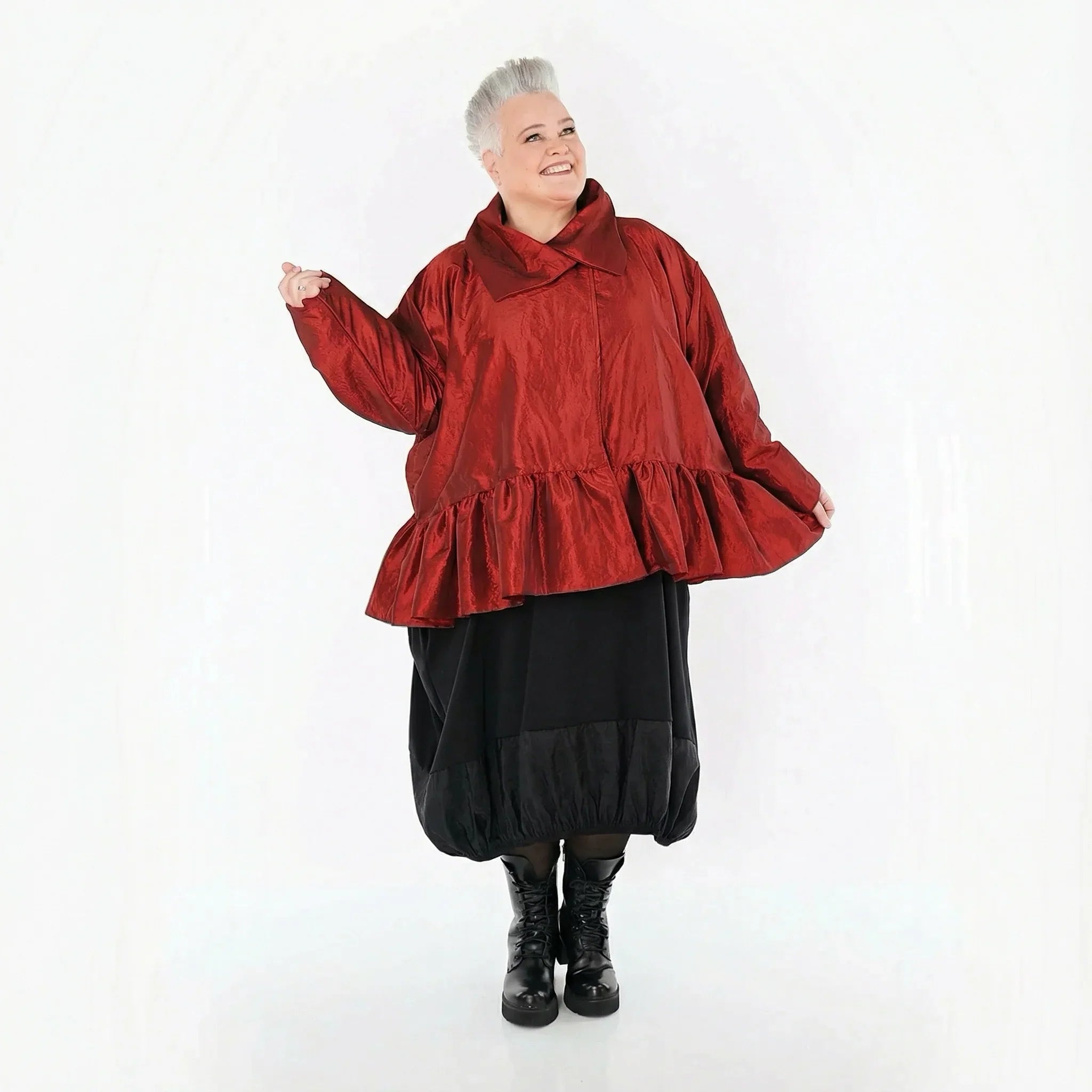AKH Premium 7166 Veste, Rouge foncé