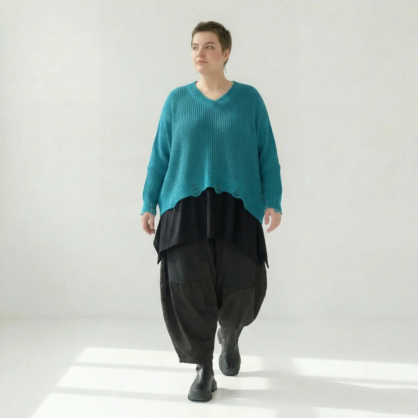 AKH Premium 2602 Überwurf, AquaBlau