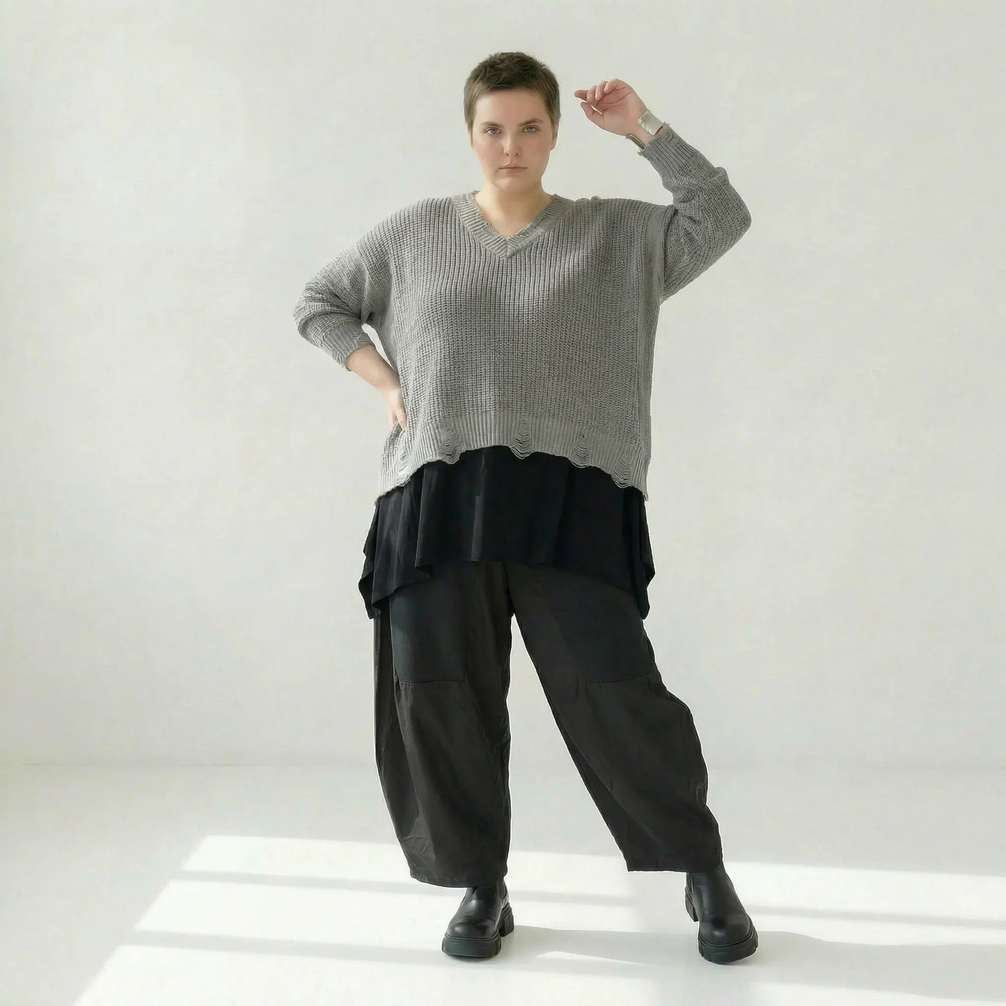 AKH Premium 2602 Überwurf, Grau