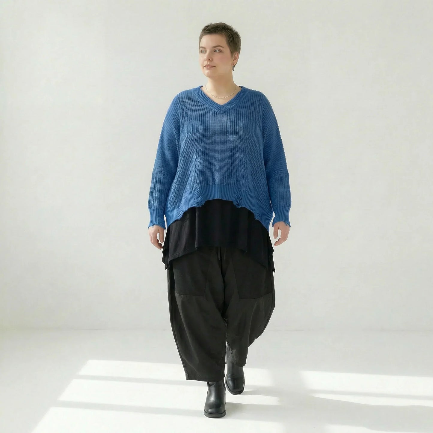 AKH Premium 2602 Überwurf, JeansBlau