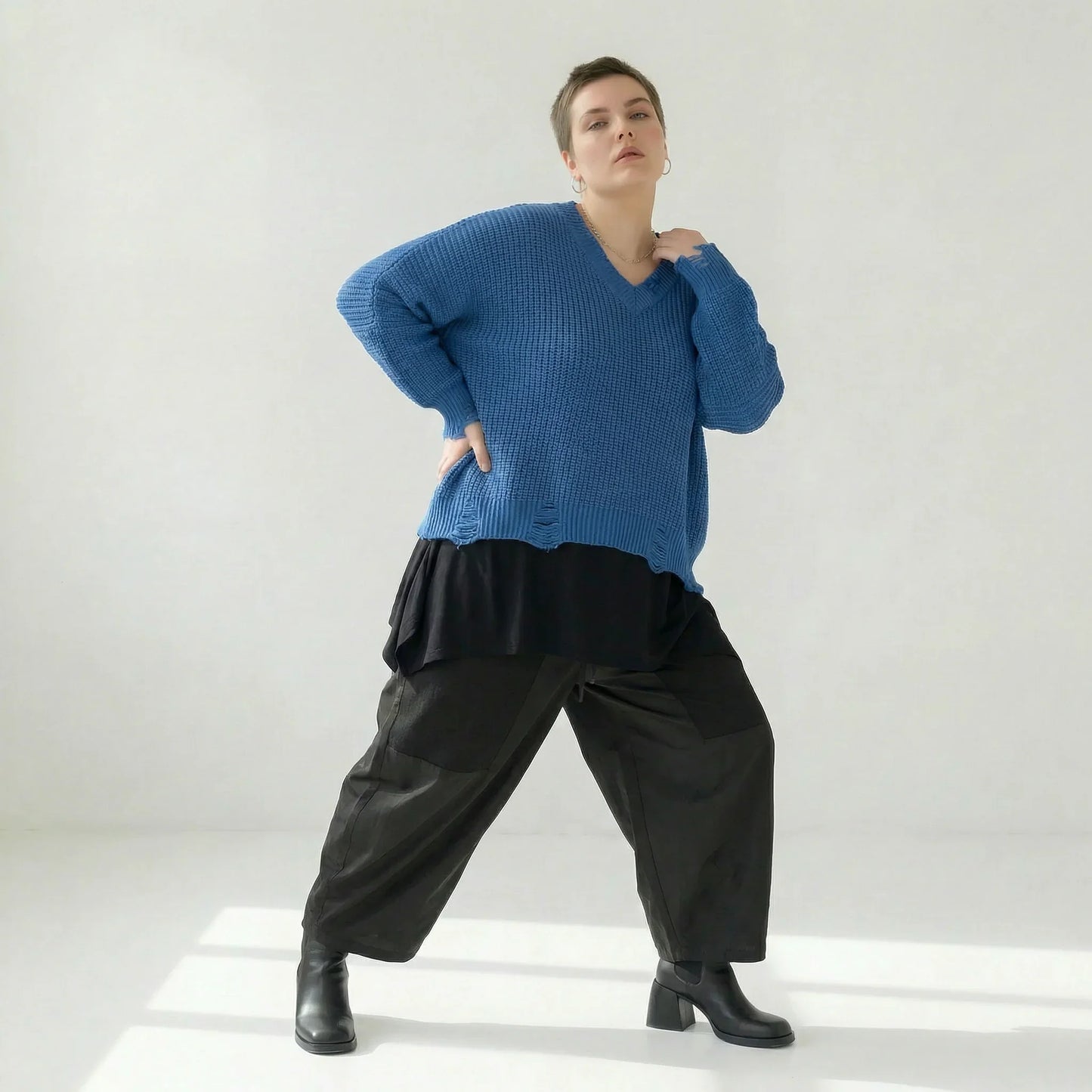 AKH Premium 2602 Überwurf, JeansBlau