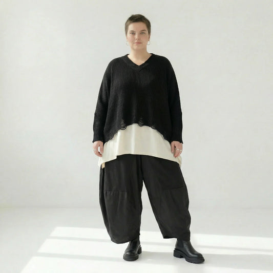 AKH Premium 2602 Überwurf, Schwarz