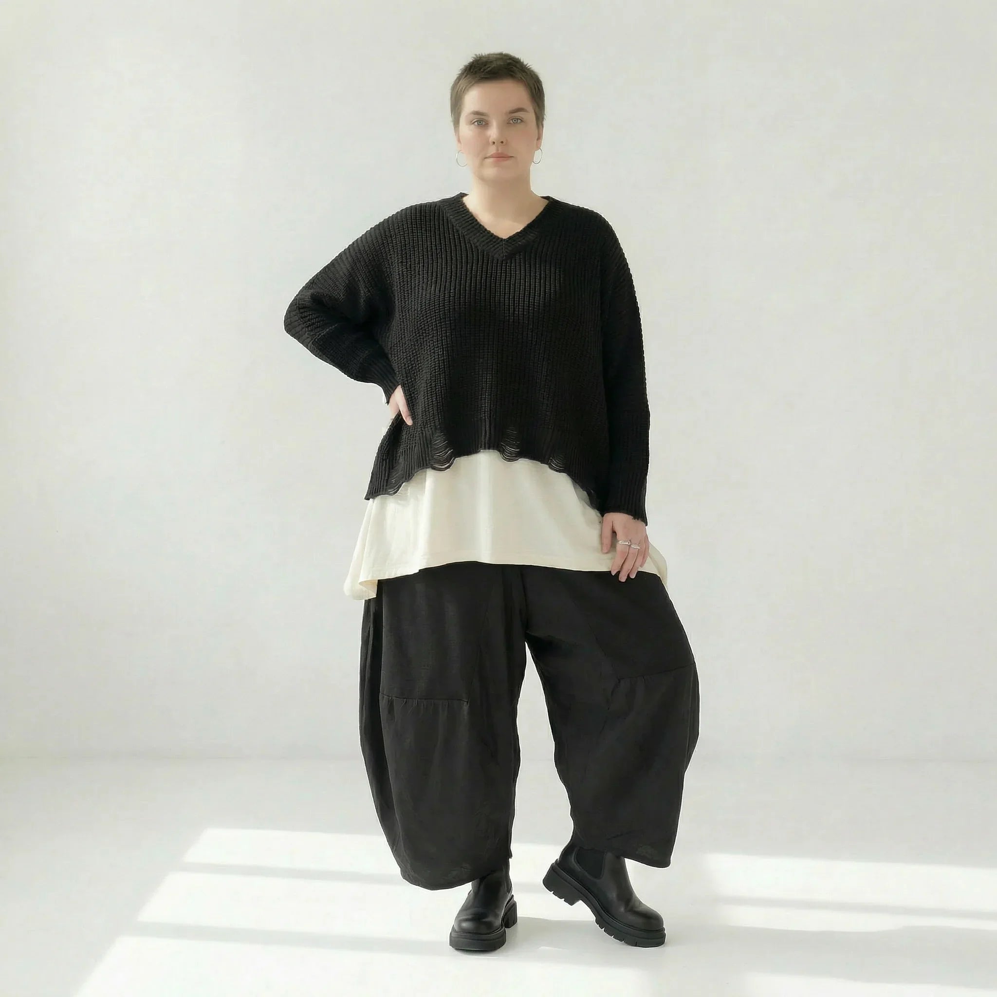 AKH Premium 2602 Überwurf, Schwarz