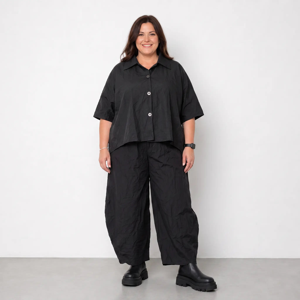 AKH Premium · Bluse · Crushed · 7092 · Black