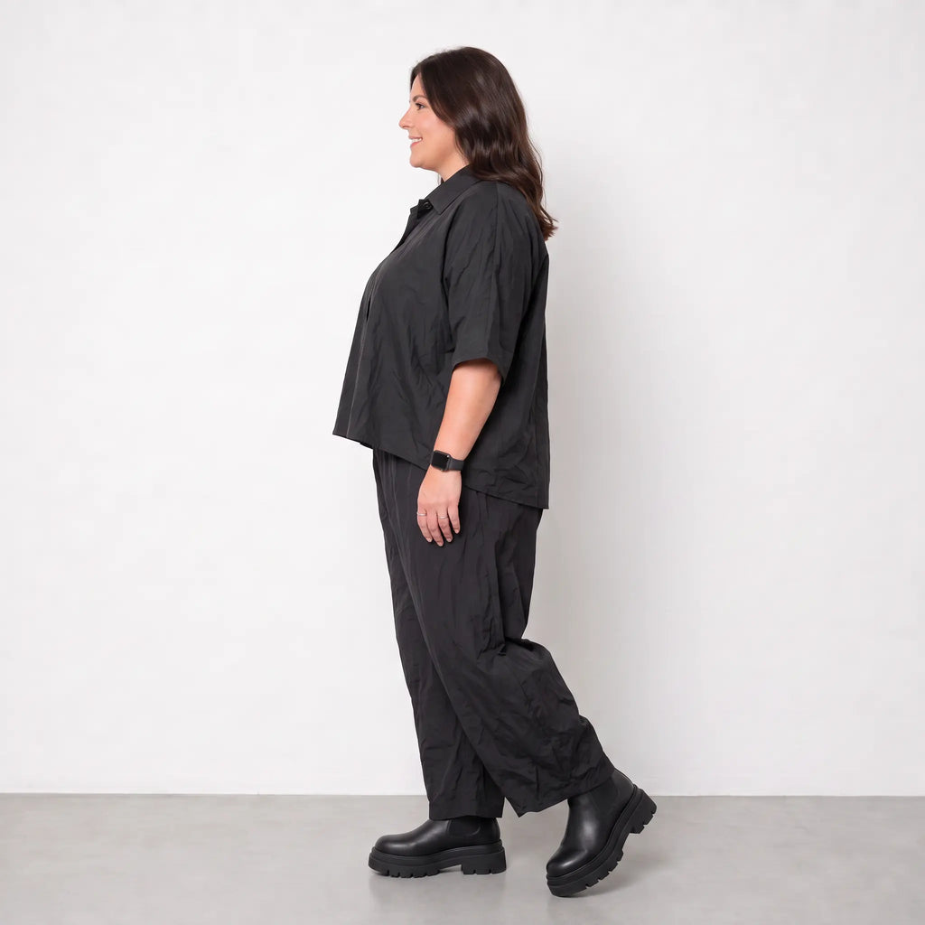 AKH Premium · Bluse · Crushed · 7092 · Black