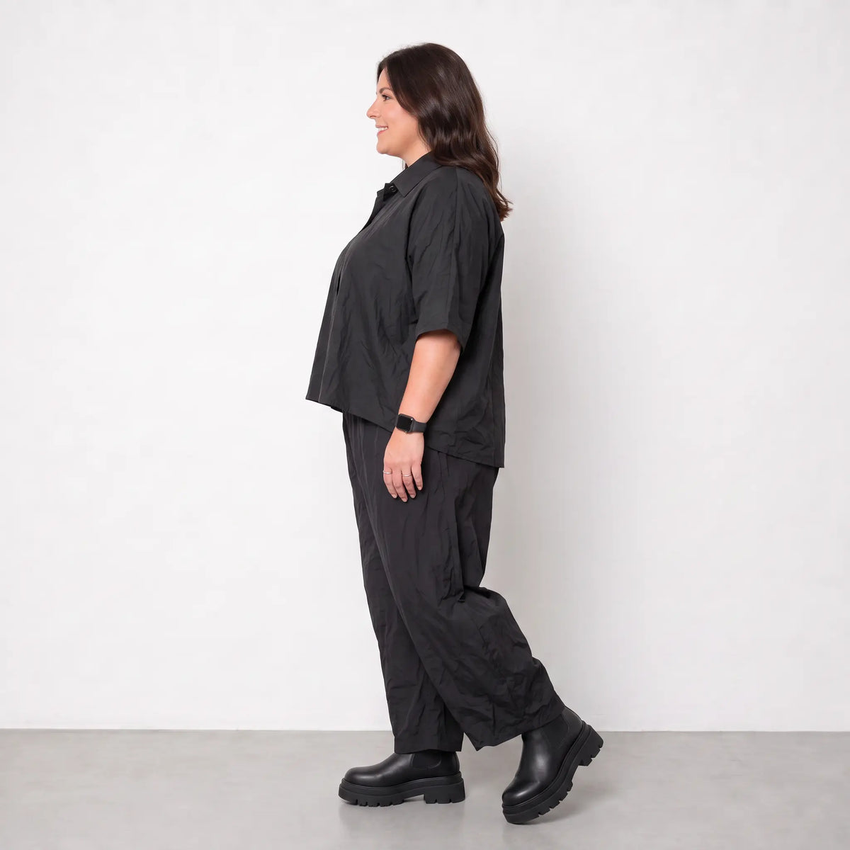 AKH Premium · Bluse · Crushed · 7092 · Black