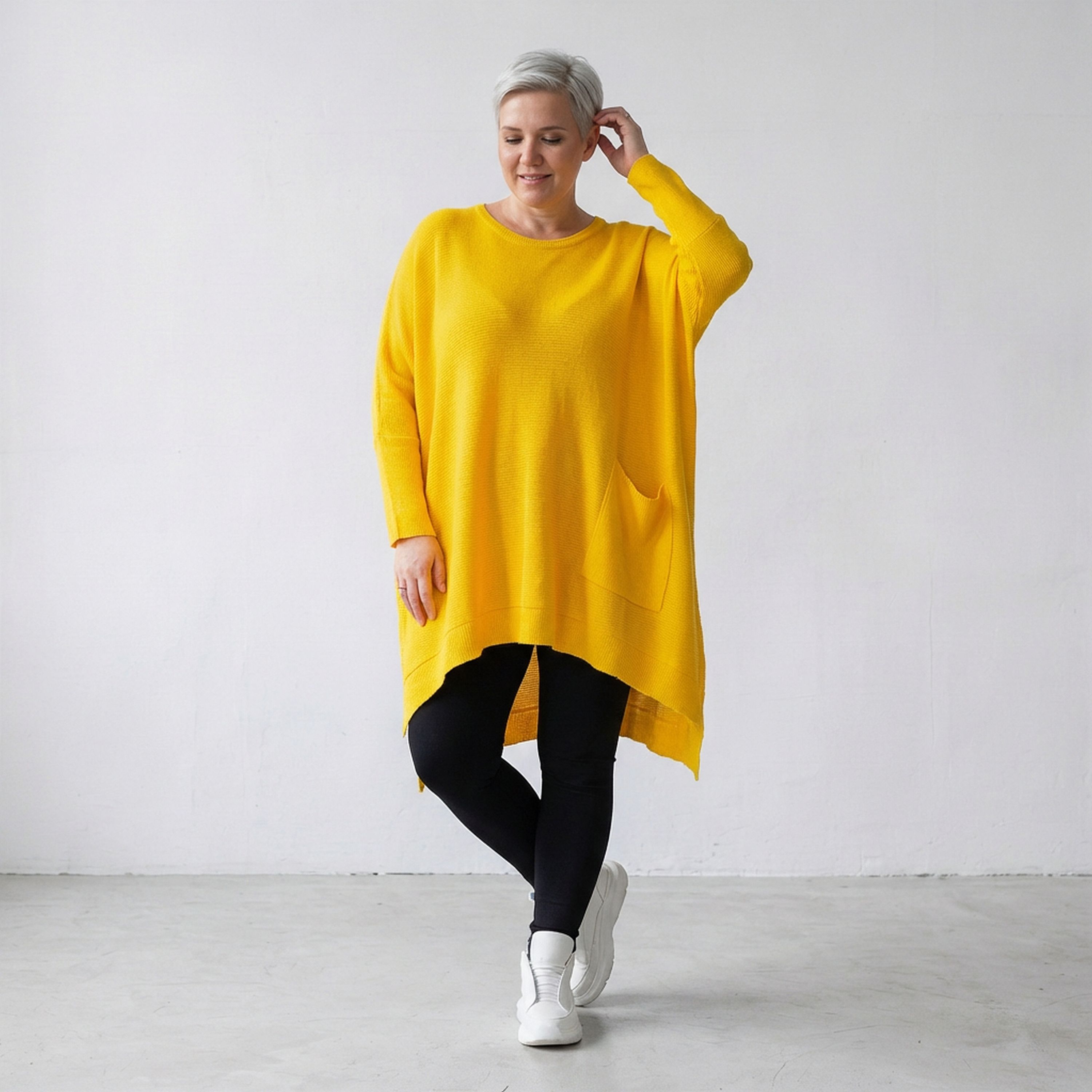 AKH Fashion Shirt 2307 Strick, Gelb