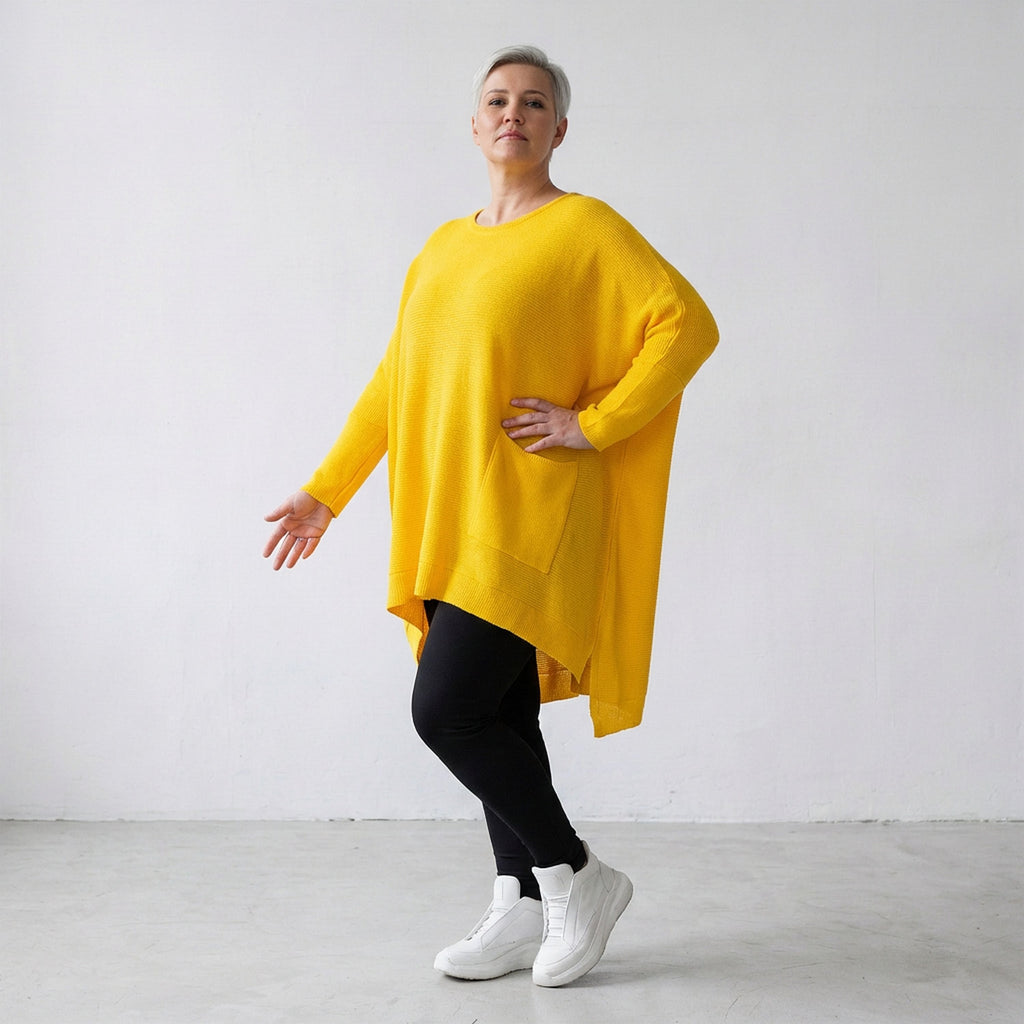 AKH Fashion Shirt 2307 Strick, Gelb